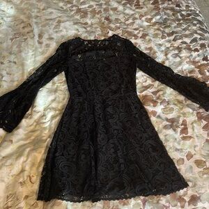 Black lace dress